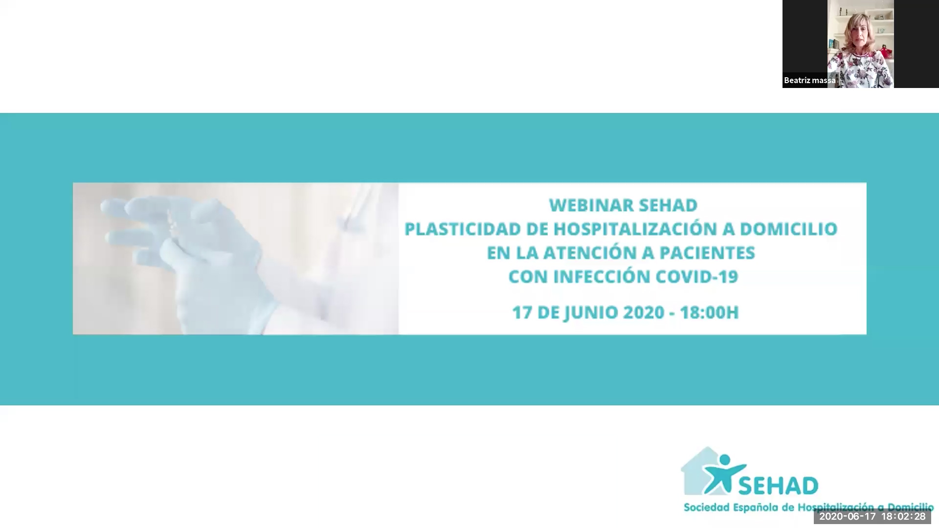 Mención a Revita en el webinar de la Sociedad Española de Hospitalización a Domicilio